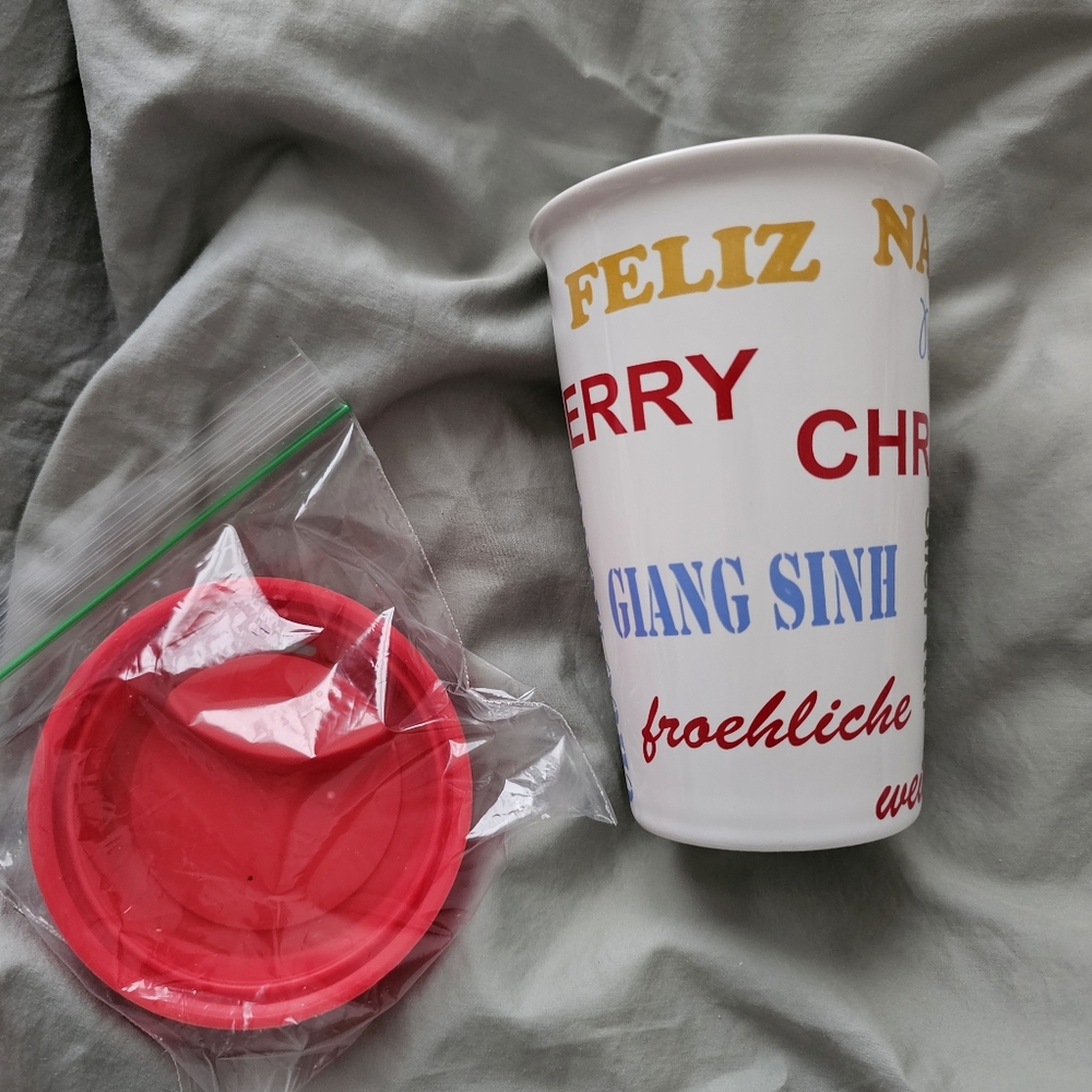 Multi-Language Christmas Travel Mug